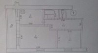 Продам квартиру 2-к квартира 50.1 м² на 1 этаже 2-этажного блочного дома